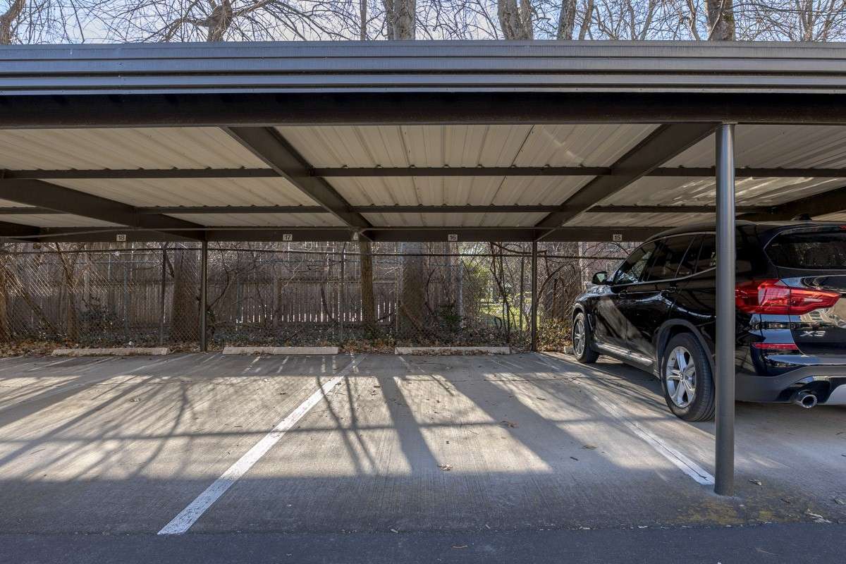 Reserved covered parking spot
