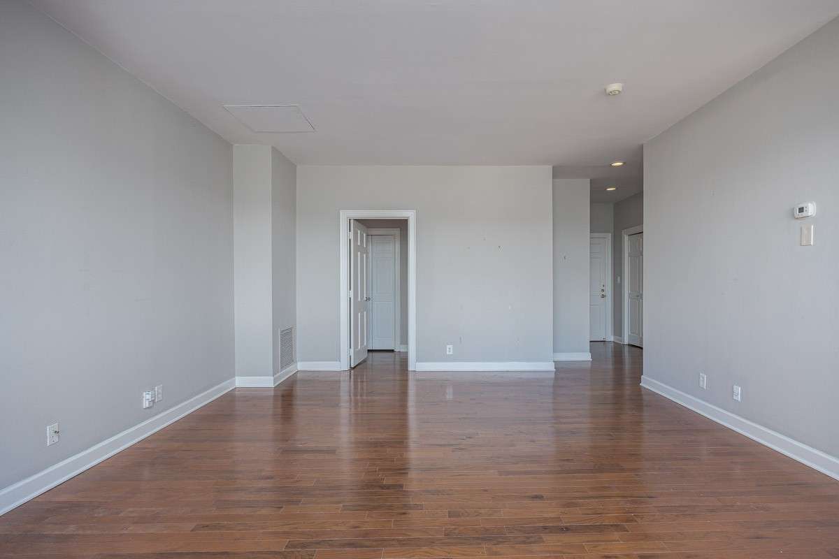 From living room - the opening to the left goes the the bathroom and bedroom