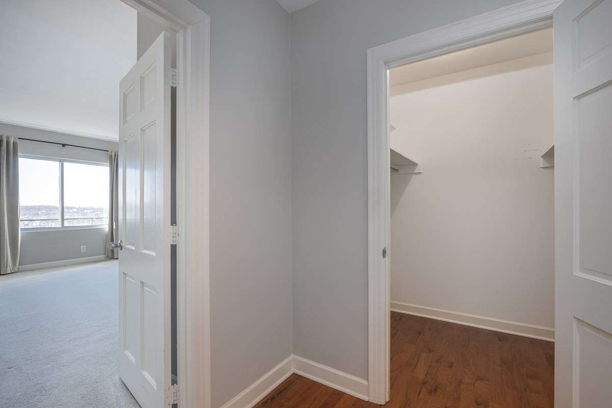 Bedroom to the left, closet to the right