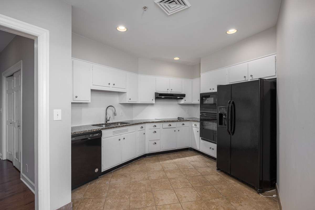 Just off the dining area is the kitchen