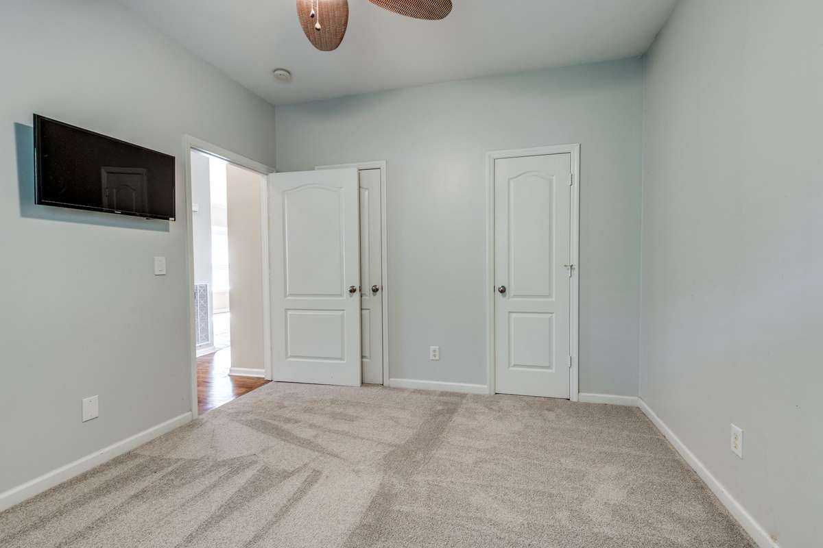 New Carpet with Double Doors