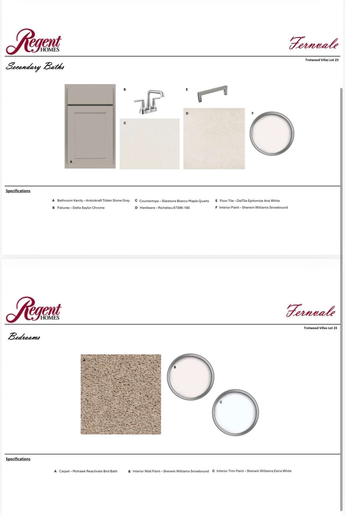 These are the actualy finishes for this property.