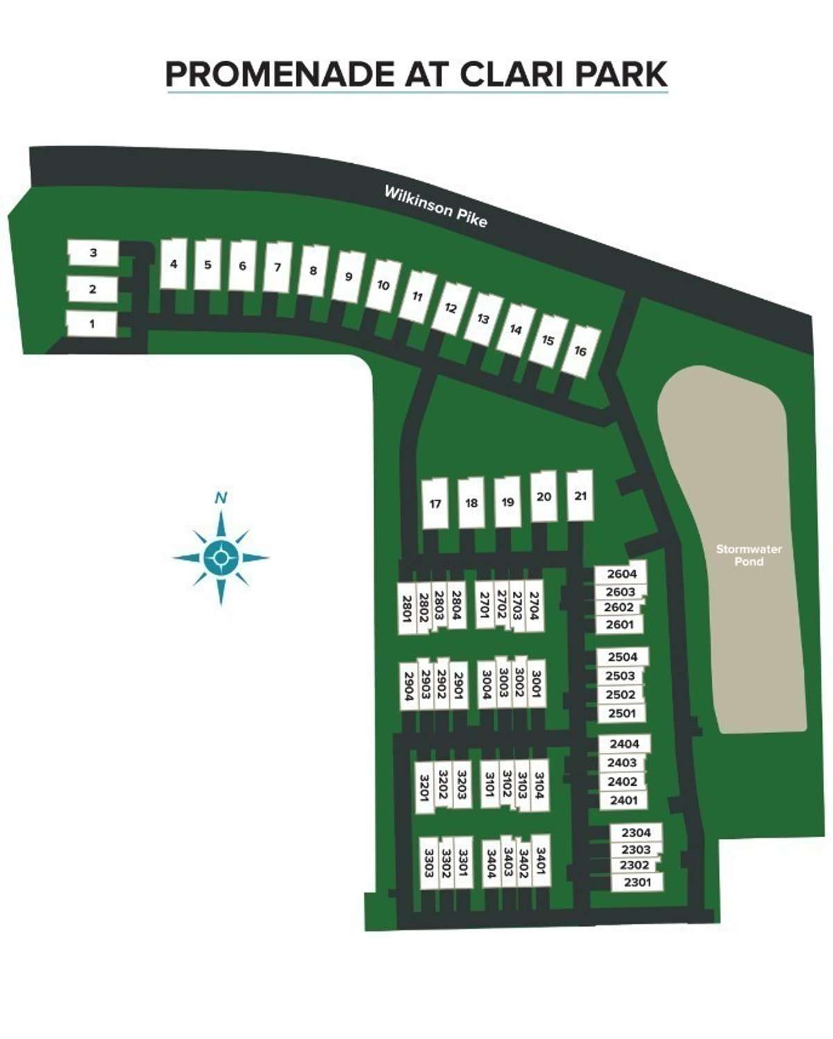 The 1st phase of Promenade at Clari Park has begun! This phase will feature the dog park. community pool and pond.