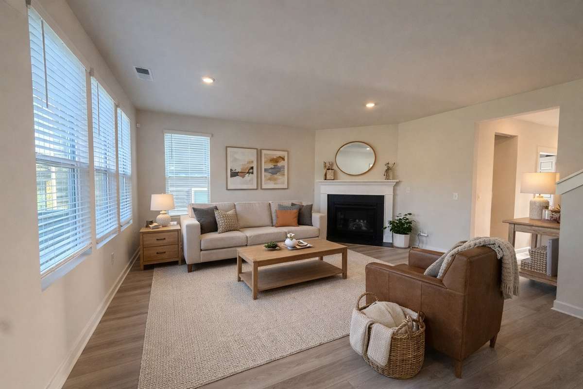 Home is vacant and is virtually staged!