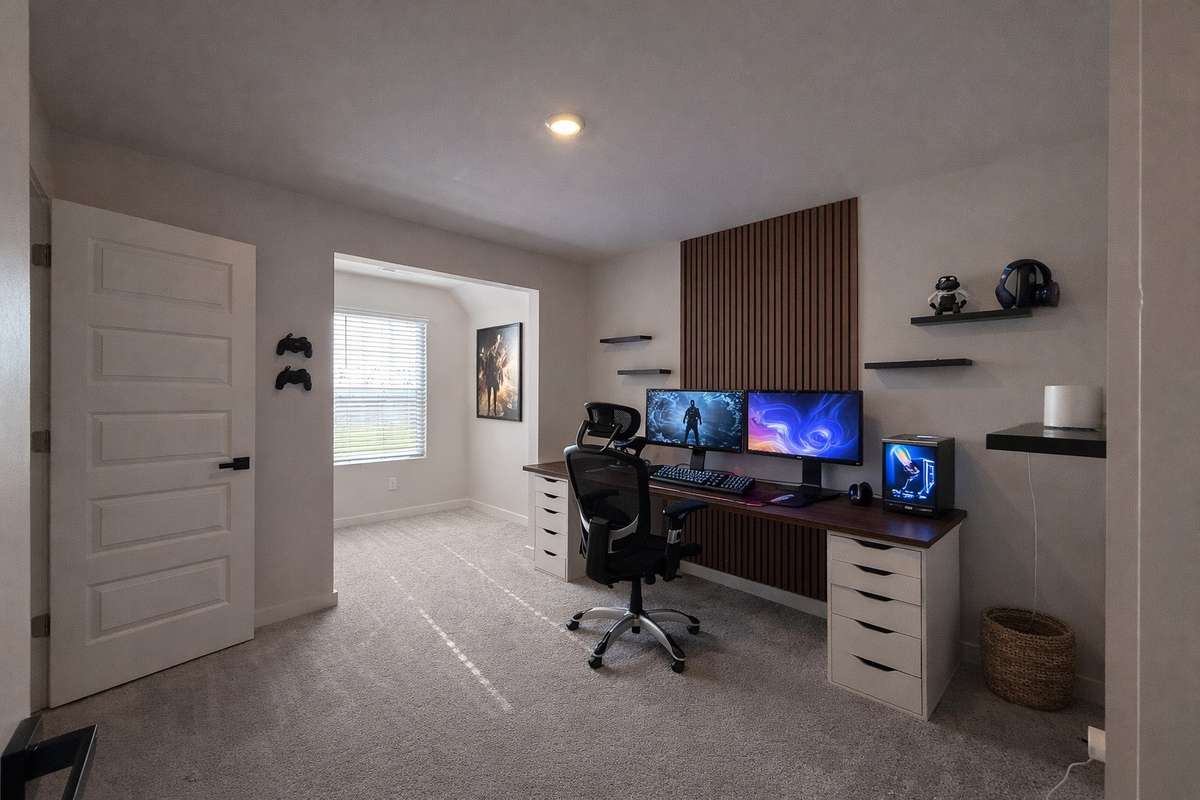 Home is vacant and is virtually staged!