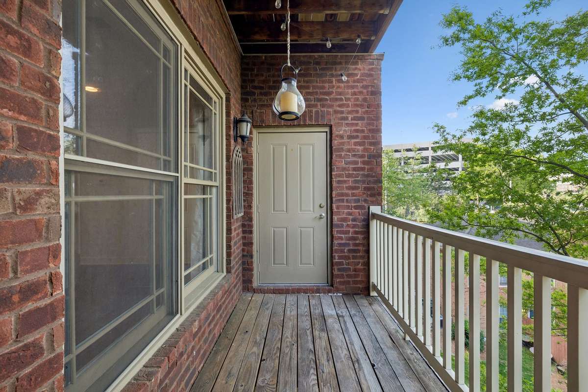 Exterior storage on balcony