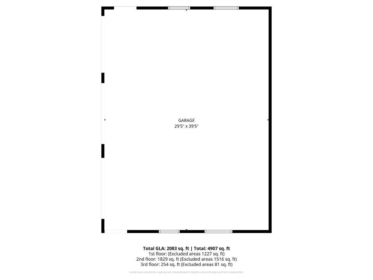 Detached 3 Car Garage