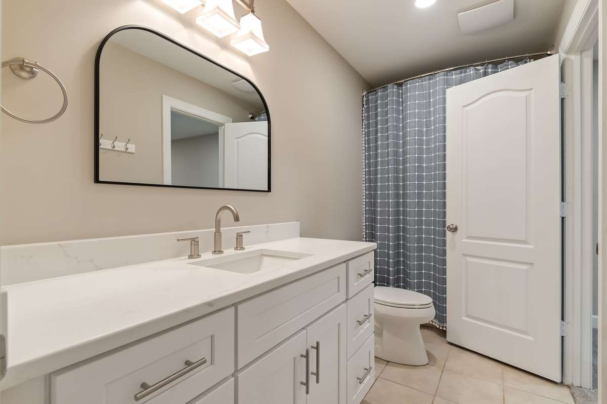 full bath lower level