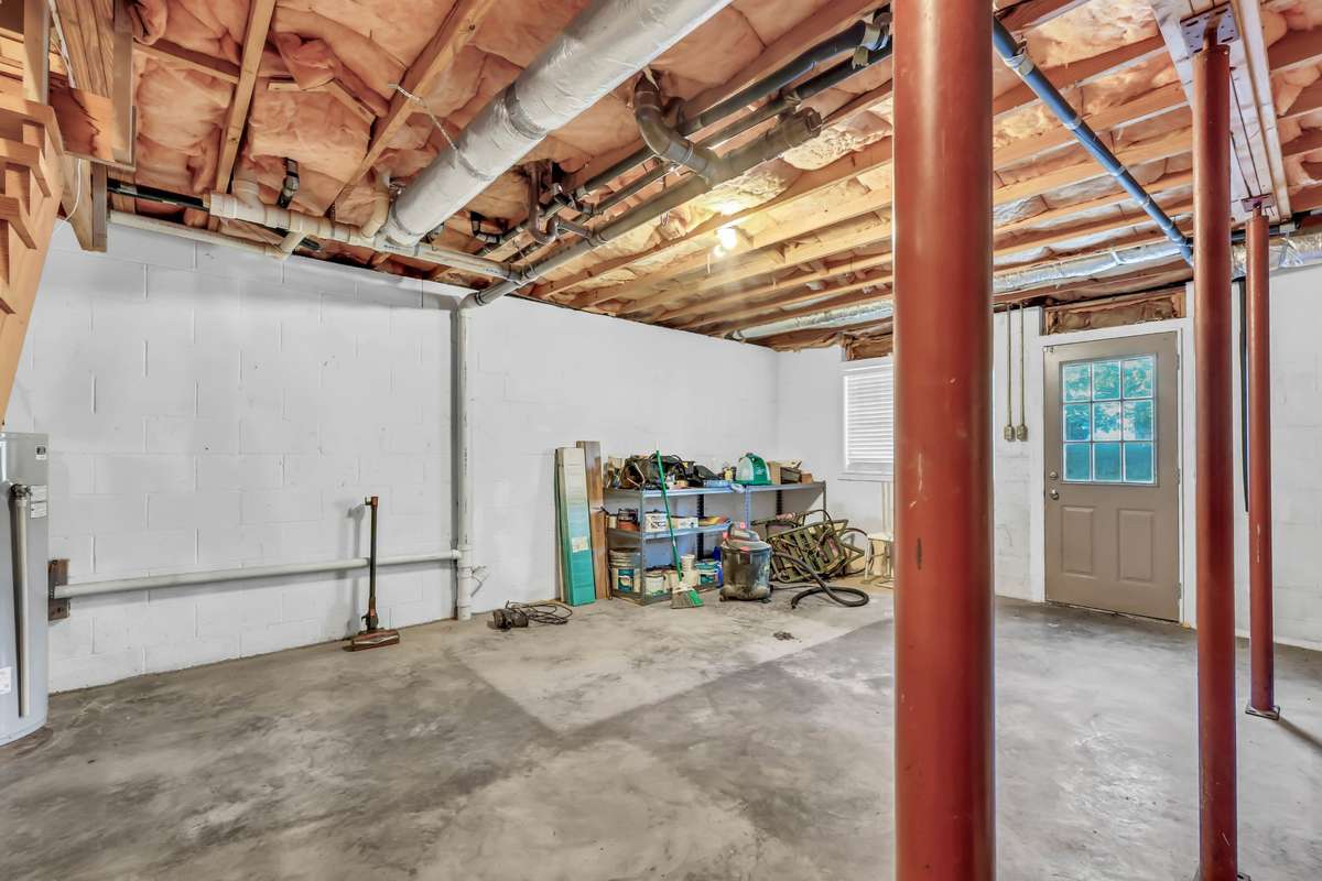 Basement Rec room or storage area