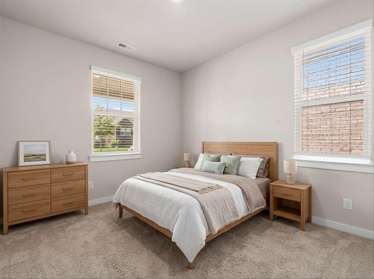 Virtually Staged Guest Bedroom