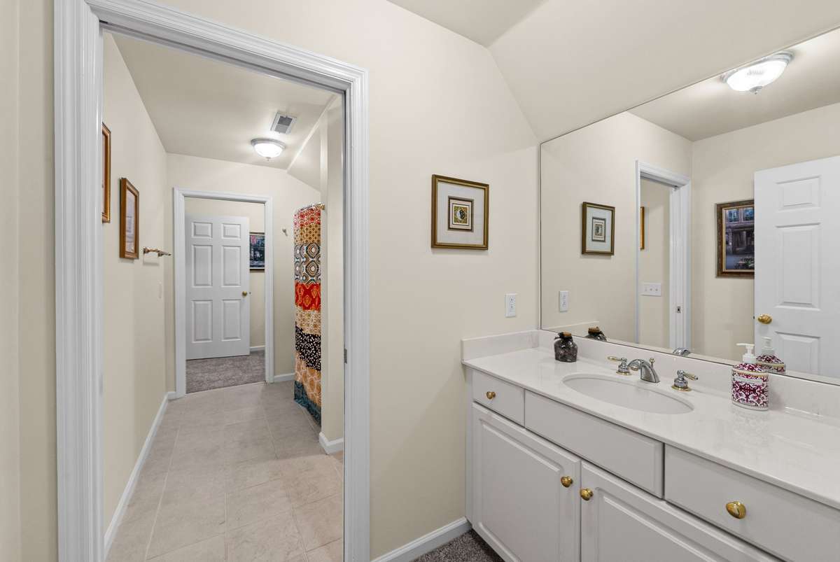 Jack and Jill with separate vanity areas