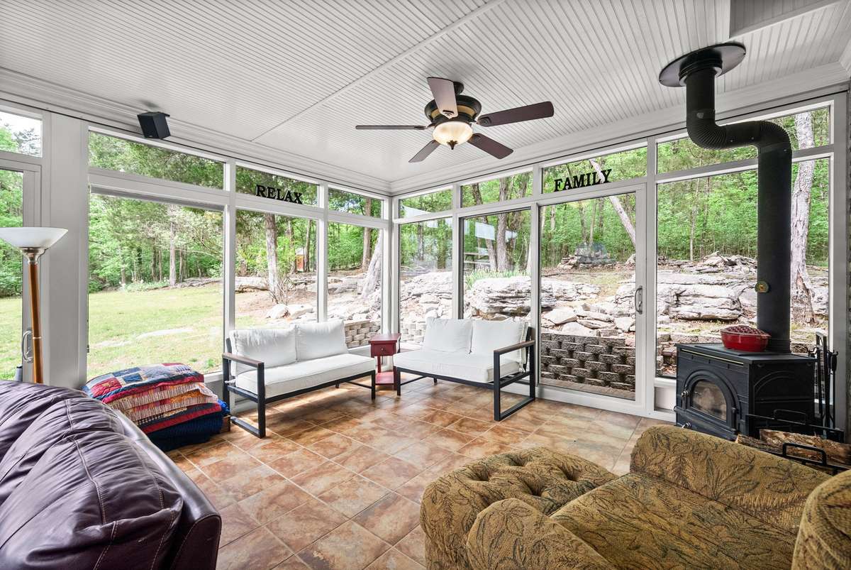 Watch the deer from your favorite room