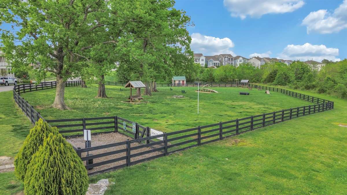 The large, private community Dog Park is available to all Carothers Farms residents. In the Organic Garden (located beside the Dog Park), residents can reserve their own garden beds.