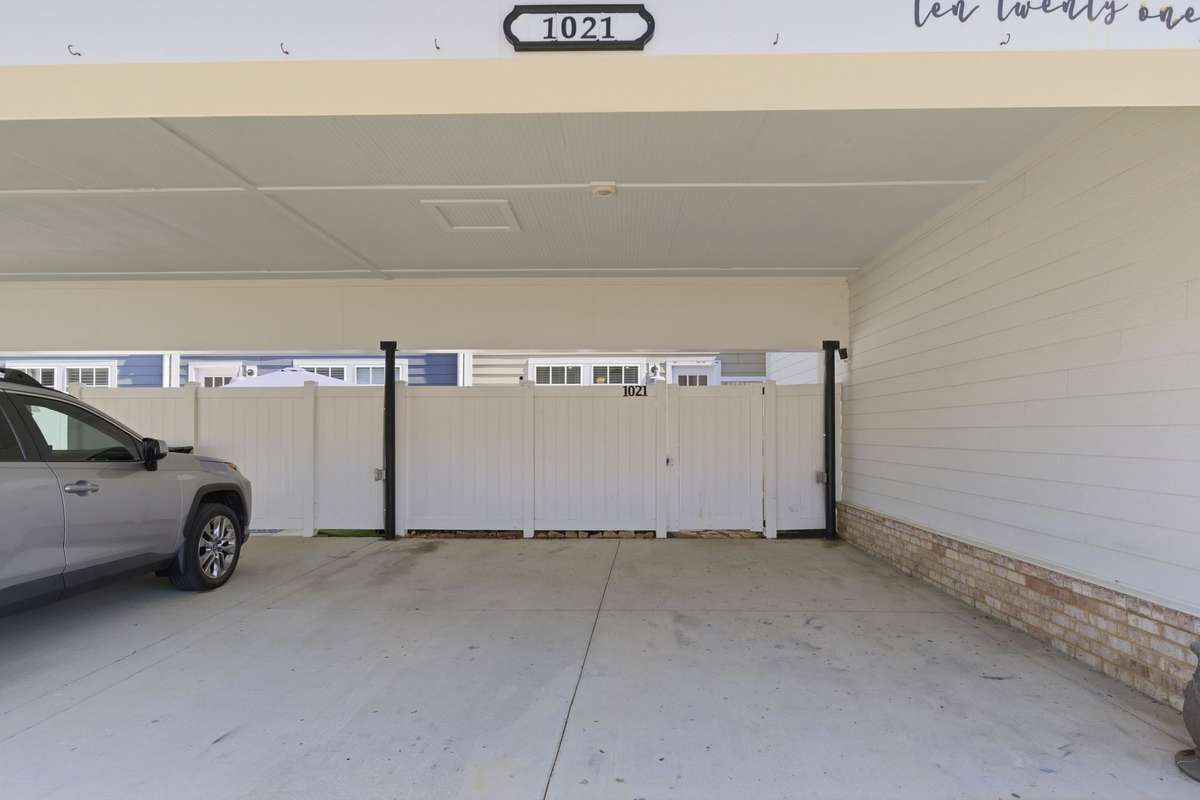 Large 2-car carport with space for added storage