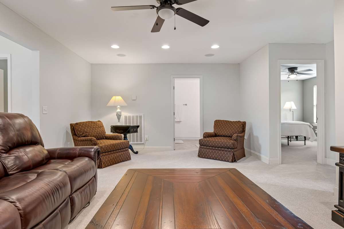 Large Bonus Room next to 2 of the 5 bedrooms and full bath