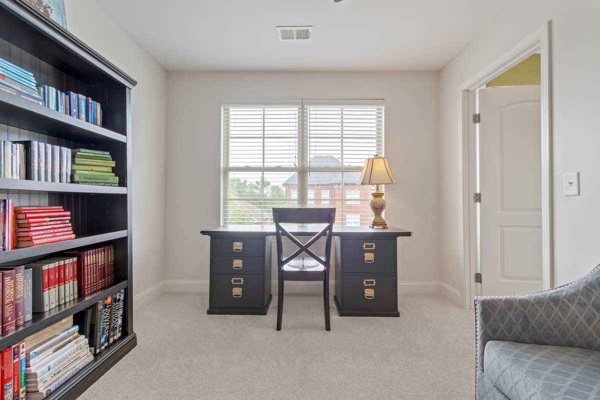 5th Bedroom converted to office has walk-in closet