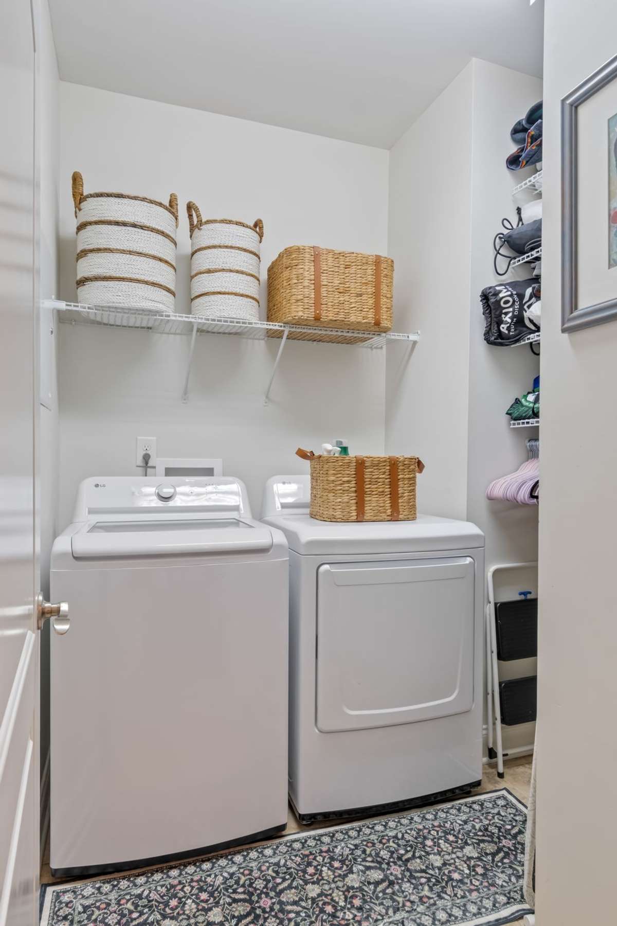Laundry with extra shelving