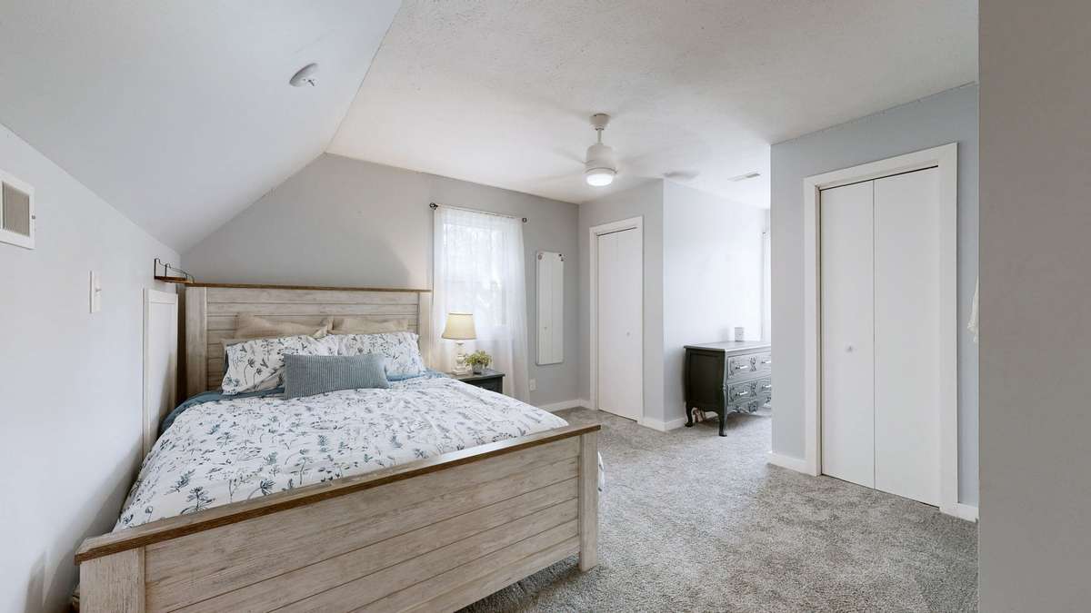 Upstairs bedroom 3 with double closets