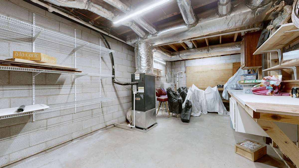 Basement level workshop