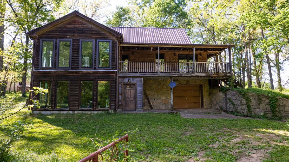 Sunrooms on both levels of the house