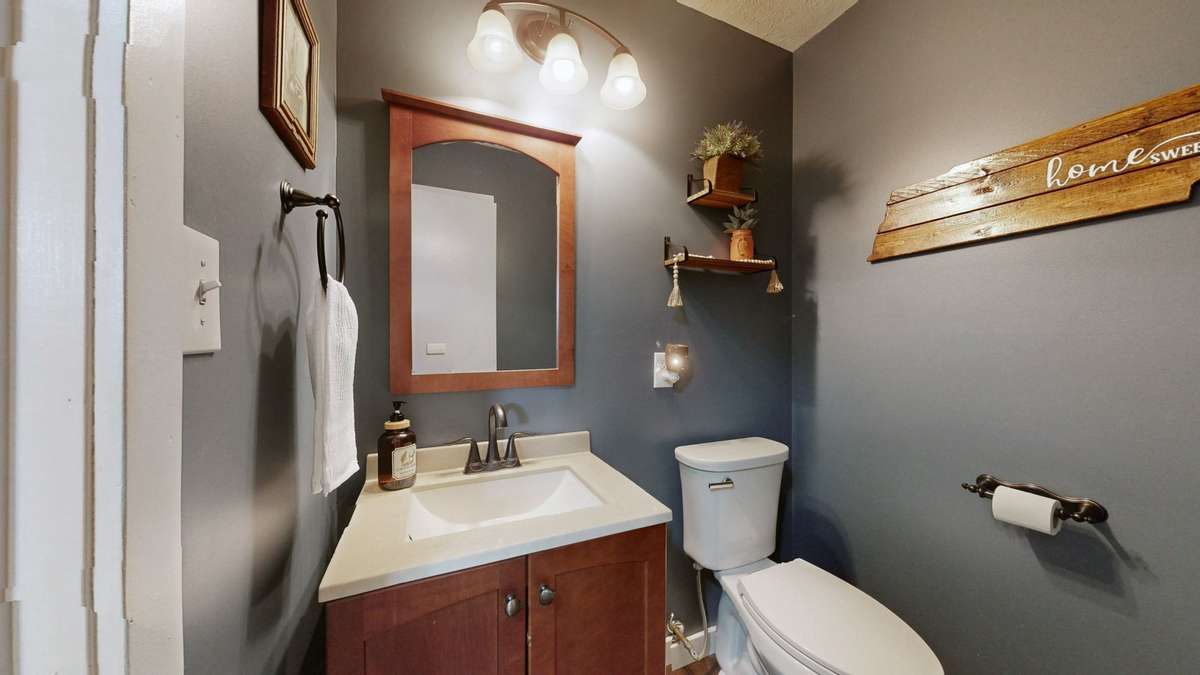 Half bath on the main level