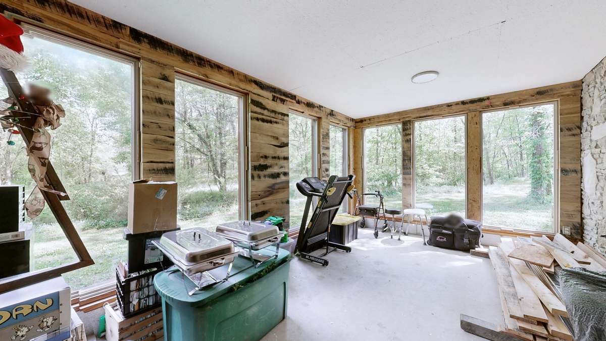 Basement level sunroom