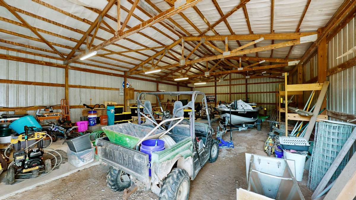 30 x 50 workshop with partial concrete flooring and electricity