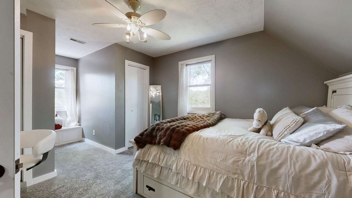 Upstairs bedroom 2 with double closets