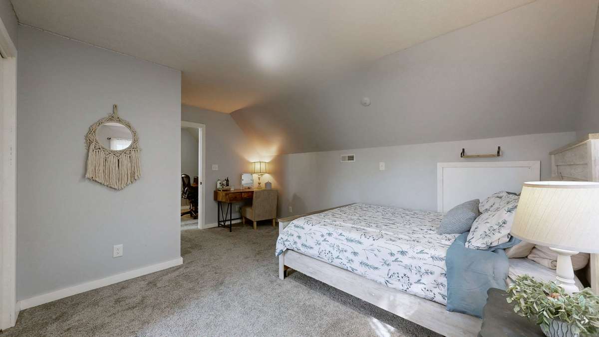 Upstairs bedroom 3 with double closets