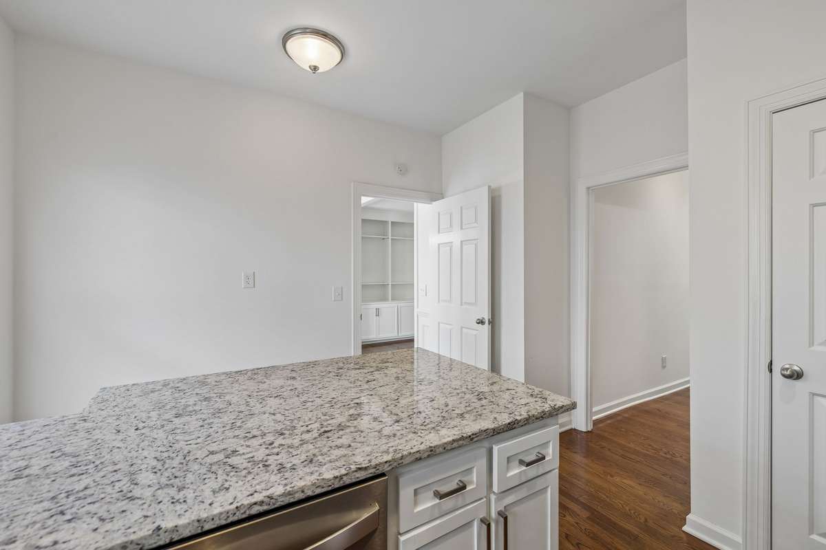 Breakfast room space adjoins the kitchen.