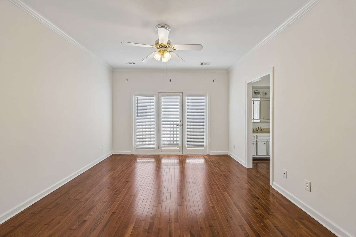 Primary Bedroom upstairs with beautiful hardwoods!