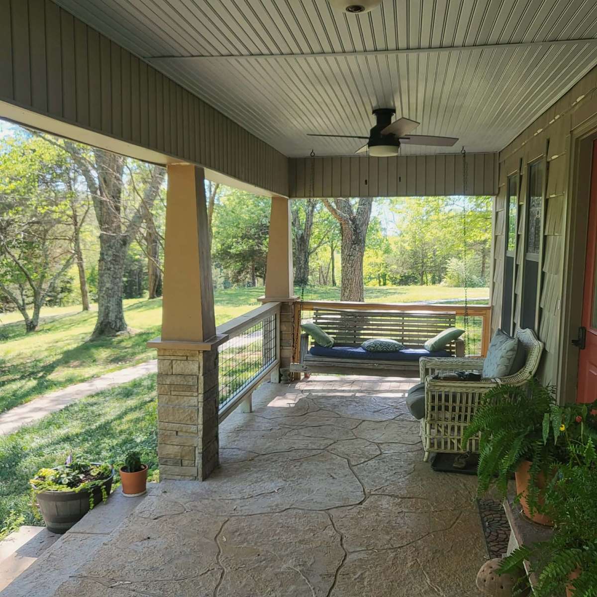 Relax on your front porch.