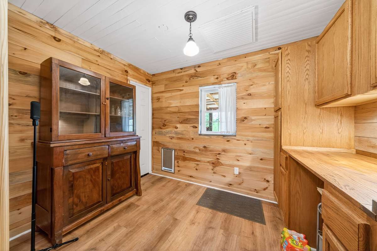 Office area and pantry