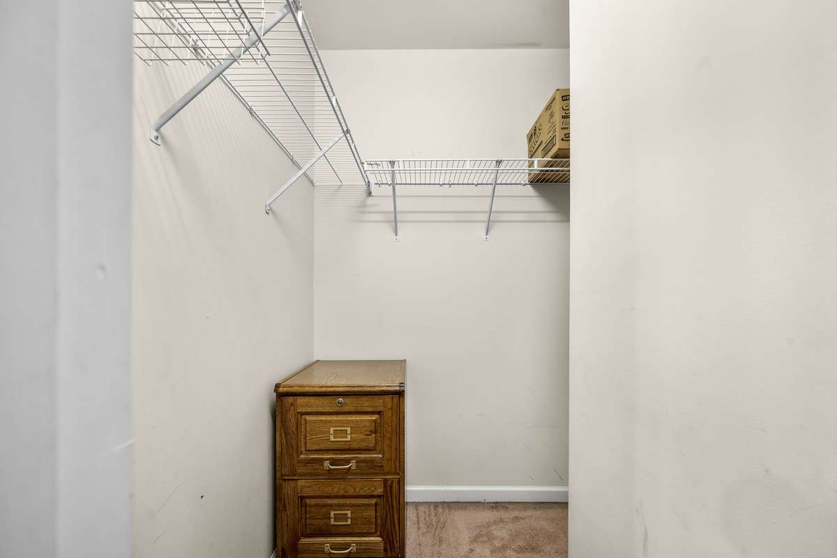 Walk-in closet in 3rd Bedroom.