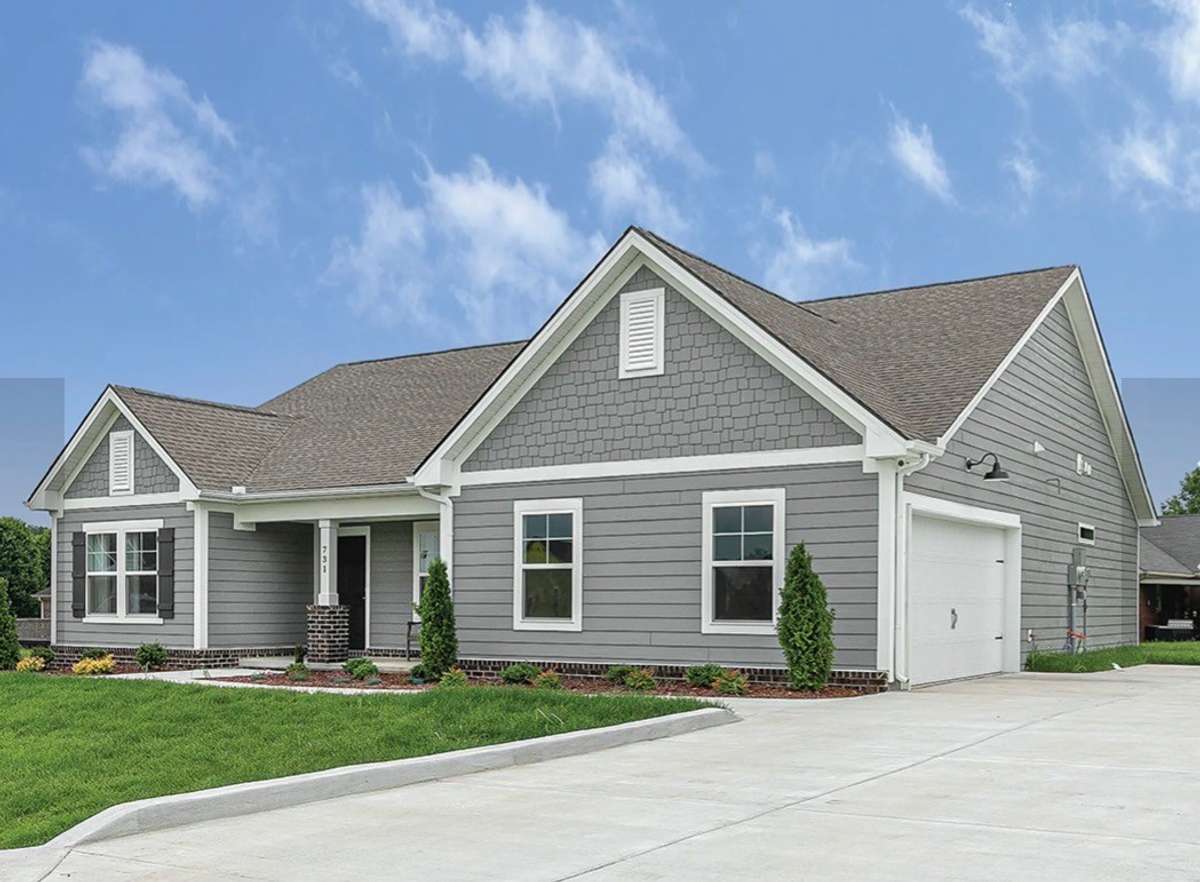 This is a photo of a previously built Sugar Creek Floor Plan. This is a good representation of what we are building on Lot 81.