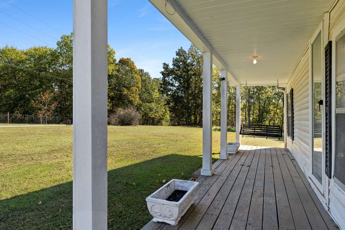 Covered front porch