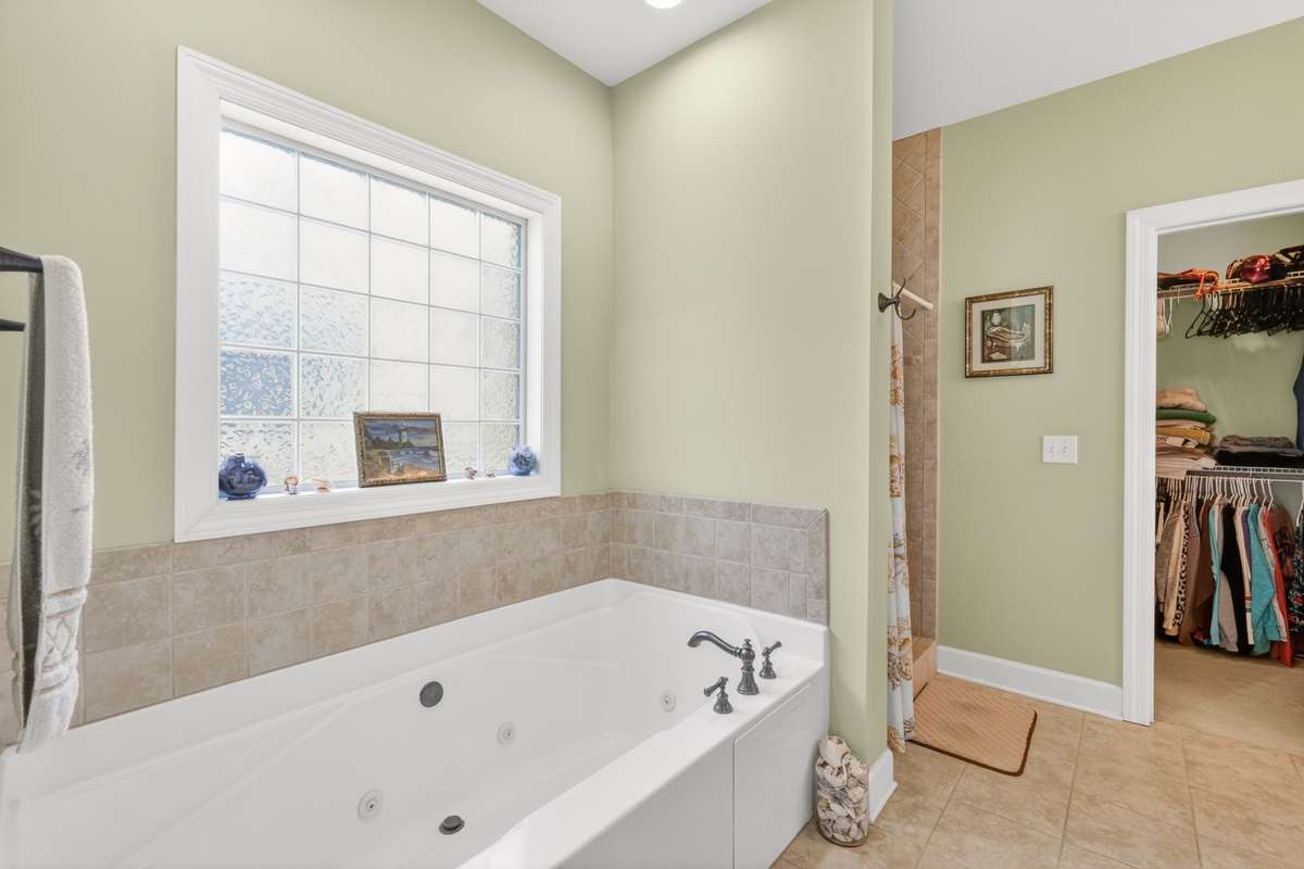 Primary Bath Has A Separate Tub And Shower
