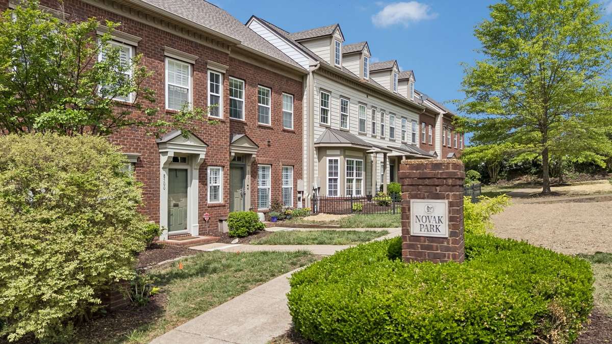 Your own quiet corner of Lenox Village, with newly planted grass maintained by the HOA.