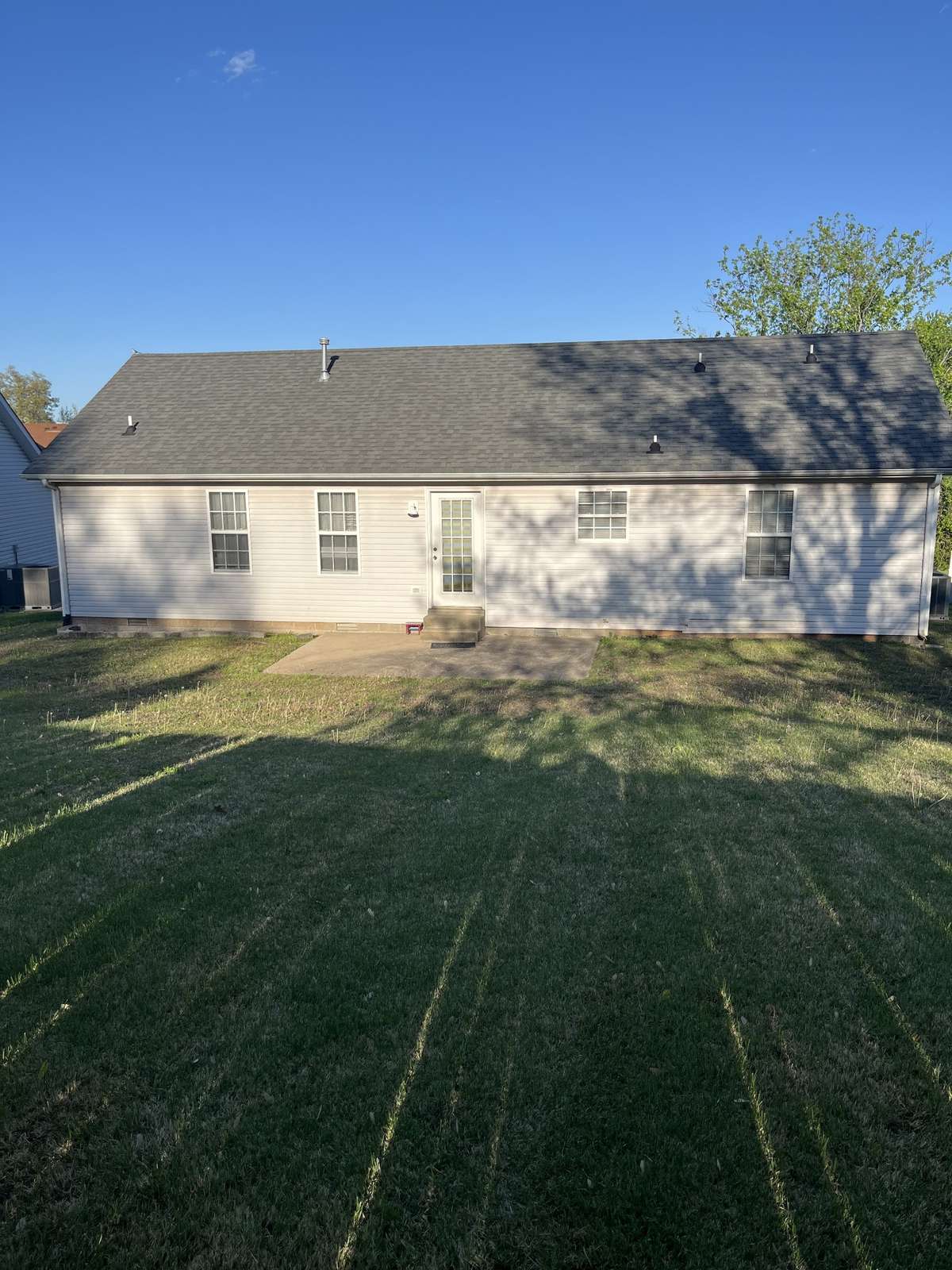 Spacious back yard
