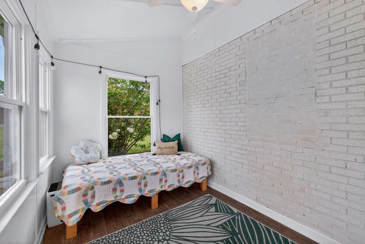 Sunroom with perfect reading or napping nook!