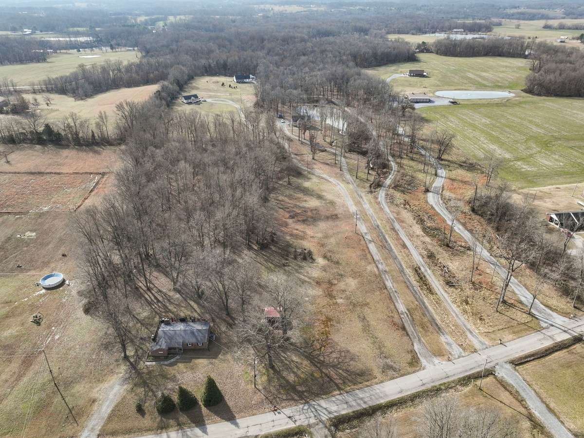 Aerial shot of the full 5 acres.