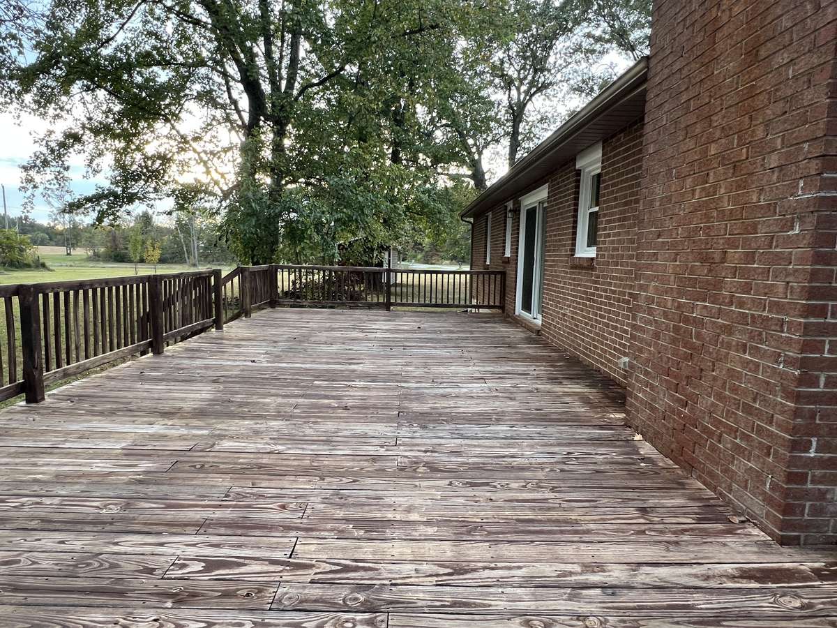 The Deck: Country living, peaceful, seclude, and naturally beautiful are all words that come to mind sitting on this deck.