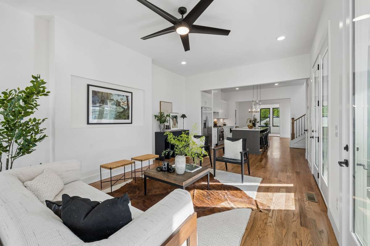 High ceilings further enhance your space!