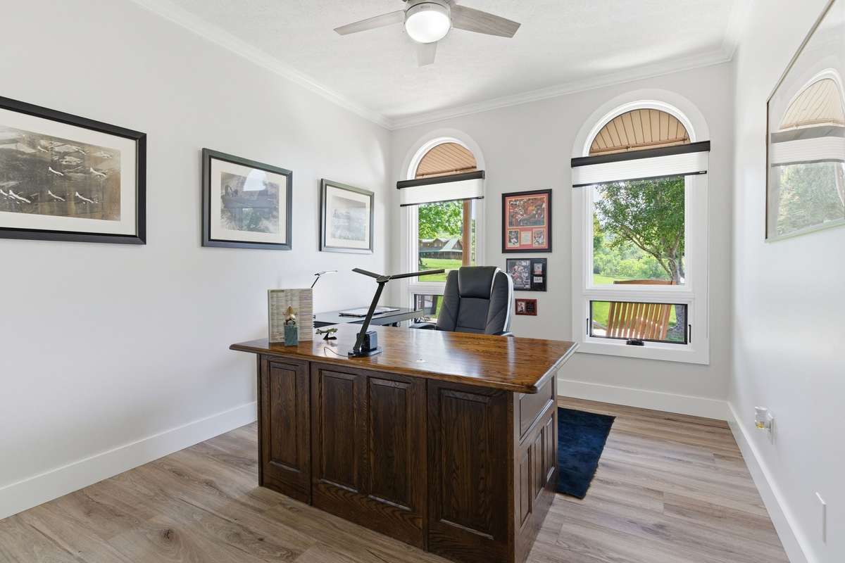 3rd bedroom on main floor! Currently used as office.