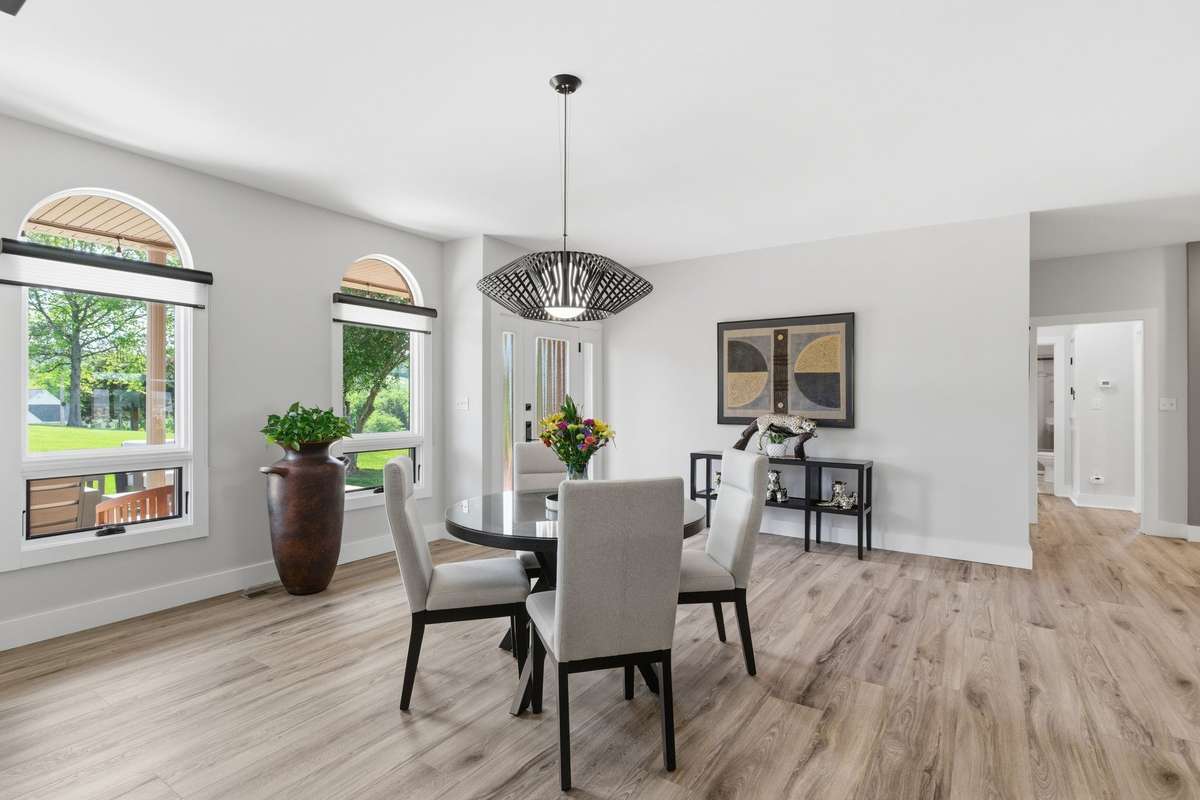 Dining space is very spacious and could allow for 6-8 person table.