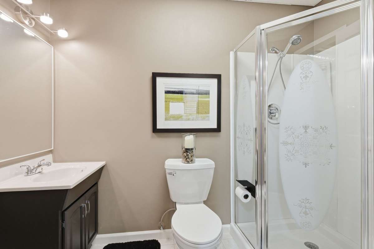 Basement level full bathroom!