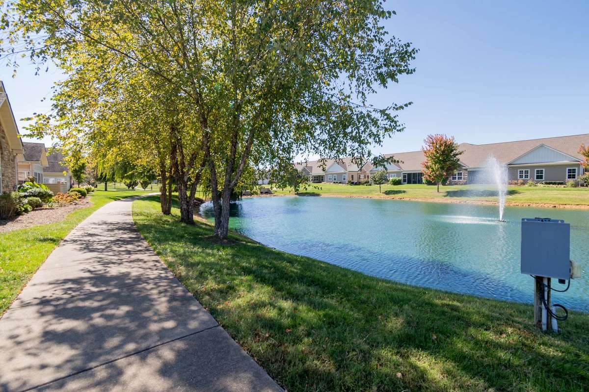 There are paved walking  trails throughout the community.