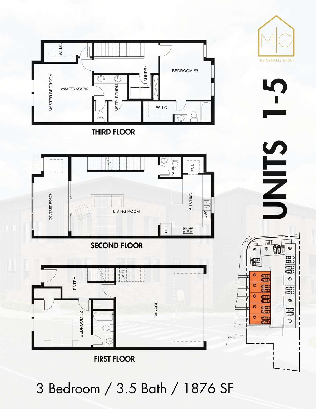 STAGED PHOTOS UNIT 2 - Finish selections vary depending on the unit number.