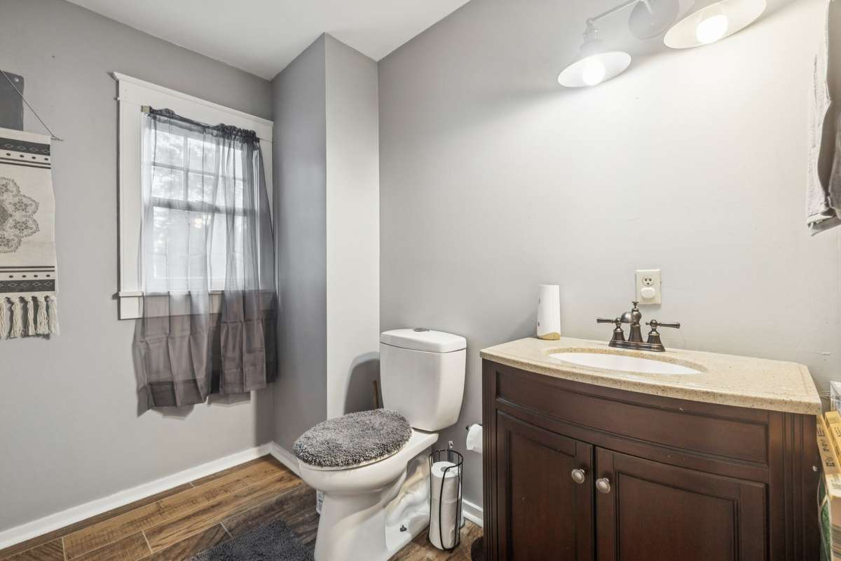 Hallway bathroom