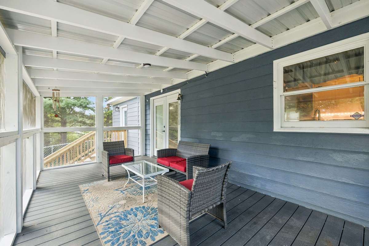 Screened in back porch